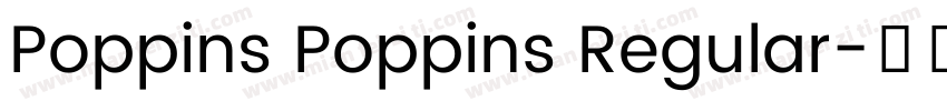 Poppins Poppins Regular字体转换